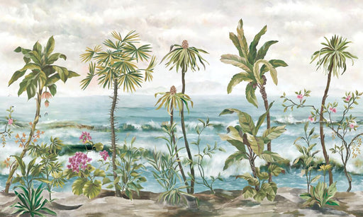 Palm Tree Wallpaper Mural | Seaside - Carving wallpaper
