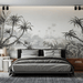 Palm tree wallpaper with exotic panoramic views - Carving wallpaper