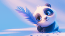 Panda Wallpaper Mural | Children's Room Decorative Wall - Soft and Cute Panda Dream in soothing hues for kids' rooms