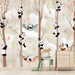Panda Wallpaper Mural | Cute Panda Playing in the Forest - Carving wallpaper