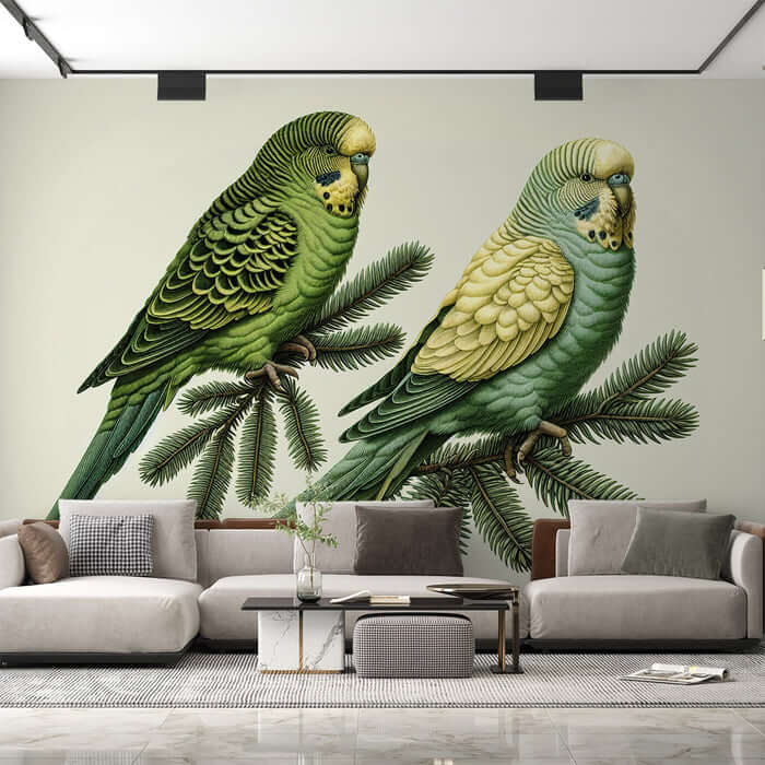 Parrot Wallpaper Mural | Living Room and Bedroom Decorative Wall