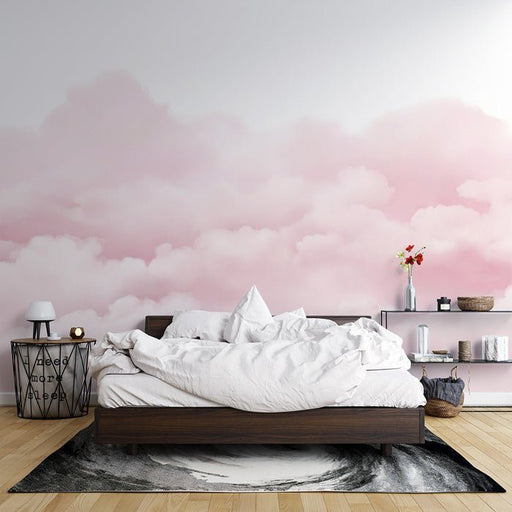 Pink Cloud Wallpaper Mural | Dreamy Sky - Carving wallpaper