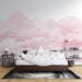 Pink Cloud Wallpaper Mural | Dreamy Sky - Carving wallpaper