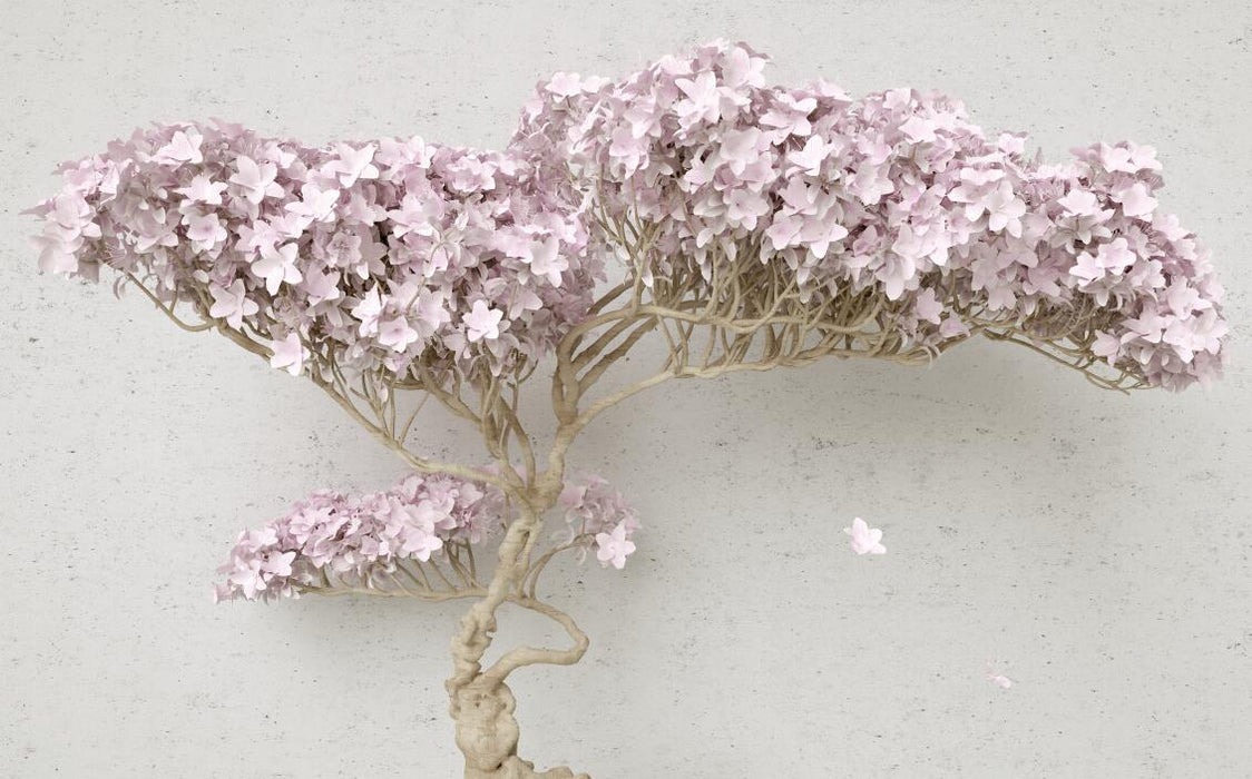 Pink Flower Mural | A Wallpaper Full of Pink Flowers - Carving wallpaper