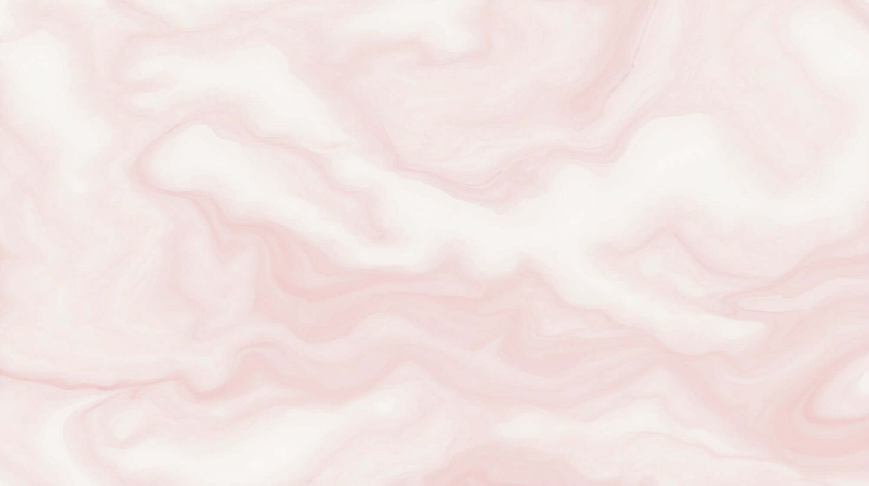 Pink Fluid Wallpaper Mural | Wave and Vortex Patterns - soft pink marble texture creating a warm, modern minimalist bedroom backdrop