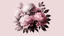 Pink Peony Wallpaper Mural | Beautiful Plants - Carving wallpaper