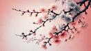 Pink Plum Romantic Wallpaper Mural | Living Room and Bedroom Decorative Wall — Oriental Dream, pink plum blossoms for elegant Chinese style decor