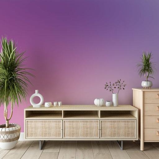 Pink purple wallpaper mural | Dreamy gradient - Carving wallpaper