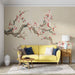 Plum Blossom Wallpaper Mural | Pink and White Plum Blossom Decorative Wallpaper - Carving wallpaper