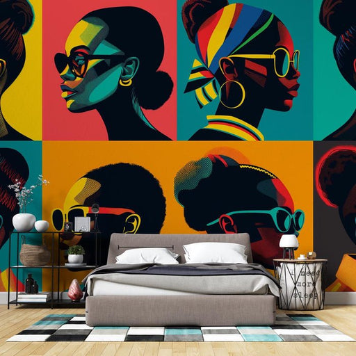 Pop Art Wallpaper Murals | Eight in One - Carving wallpaper