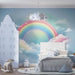 Rainbow Cloud Wallpaper Mural | Dreamy Nursery & Bedroom Decor | Healing Fairy Tale Design
