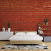 Red brick textured wallpaper mural | Nostalgic style - Carving wallpaper