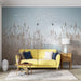 Reed wallpaper mural | Reed flying birds create a peaceful atmosphere - Carving wallpaper