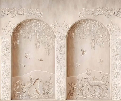 Relief art wallpaper mural | Living room bedroom three-dimensional decorative wall