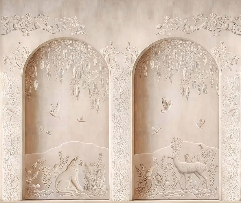 Relief art wallpaper mural | Living room bedroom three-dimensional decorative wall