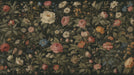 Retro floral wallpaper mural | Monotonic retro color tone - Carving wallpaper