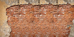Retro Red Brick Wall Breaking Effect | Wallpaper Mural - Carving wallpaper