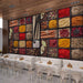 Seasoning wallpaper mural | Colorful spice puzzle, food themed mural - Carving wallpaper