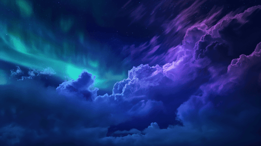 Sky Wallpaper Mural | Northern Lights - Carving wallpaper