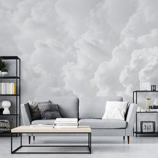 Sky White Cloud Wallpaper Mural | White Clouds - Carving wallpaper