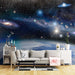 Space Dream Wallpaper Mural | Galaxy Universe Decoration with cosmic starry sky, nebulae, and Earth backdrop for living room décor