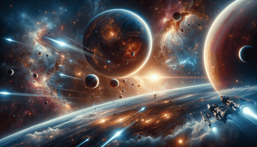 Space Wallpaper Mural | Realistic Planets and Galaxies - Carving wallpaper