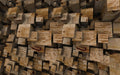 Stacked 3D wooden blocks wallpaper mural | Small and niche decorative wall in study and living room