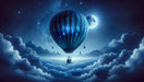 Starry Sky Hot Air Balloon Wallpaper | Bedroom and Living Room Decorative Wall Paintings