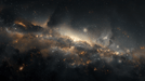 Starry Sky Universe Wallpaper Mural | Galaxy Nebula - Carving wallpaper