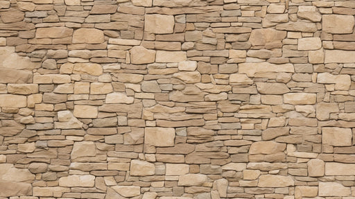 Stone wall wallpaper mural | stones of different sizes - Carving wallpaper