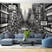 Striking Black & White Urban Wallpaper Murals - Timeless Retro Aesthetic for Any Décor