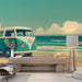 Surfing Wallpaper Mural | Combination and Beach - Carving wallpaper