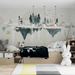 The opposite atmosphere of forest and mountain wallpaper - Carving wallpaper