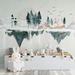 The opposite atmosphere of forest and mountain wallpaper - Carving wallpaper