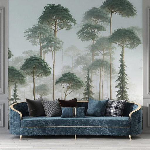 Tree Wallpaper | Green Forest and Design - Carving wallpaper