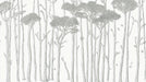 Tree wallpaper mural | Black and white forest - Carving wallpaper
