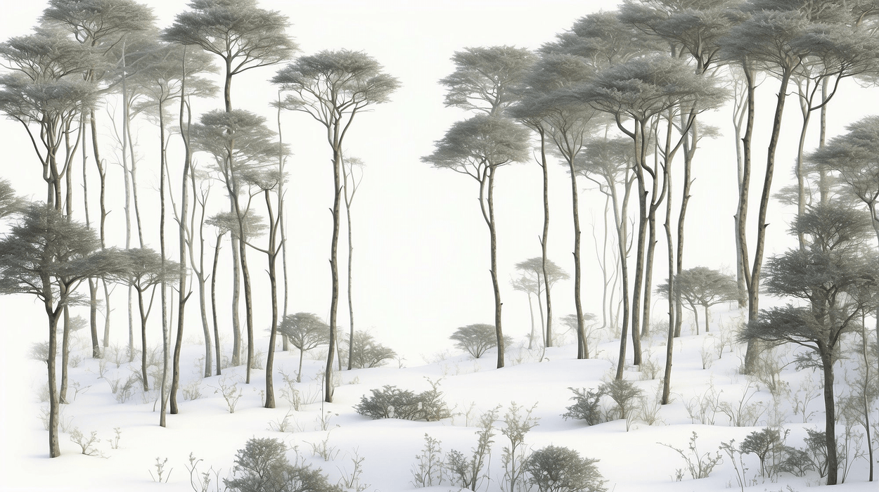Trees, Wallpaper, Forest in White Sands - Carving wallpaper