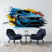 Trendy Car Graffiti Wallpaper Mural | Boys' Room Studio Personalized Decorative Wall