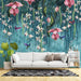 Tropical flower and bird hanging wallpaper mural living room bedroom forest decoration