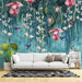 Tropical flower and bird hanging wallpaper mural living room bedroom forest decoration - Carving wallpaper
