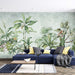Tropical green plant wallpaper living room bedroom forest style fresh decorative wall