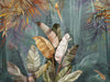 Tropical green plant wallpaper mural | Living room and bedroom natural decorative wall