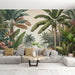 Tropical Jungle Wallpaper Mural | Living Room Bedroom Natural Wind Decorative Wall