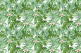 Tropical plant leaf wallpaper mural | Green leaves - Carving wallpaper