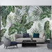 Tropical Plant Mural | Bringing a Rich Tropical Rainforest Charm - Carving wallpaper