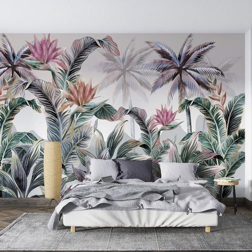 Tropical Plant Mural Wallpaper | American Pastoral - Carving wallpaper