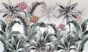Tropical Plant Mural Wallpaper | American Pastoral - Carving wallpaper