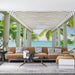 Tropical Seaside Wallpaper Mural | Seaside Column Mural - Carving wallpaper