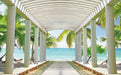 Tropical Seaside Wallpaper Mural | Seaside Column Mural - Carving wallpaper