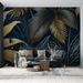 Tropical Wallpaper | Golden Leaves - Carving wallpaper